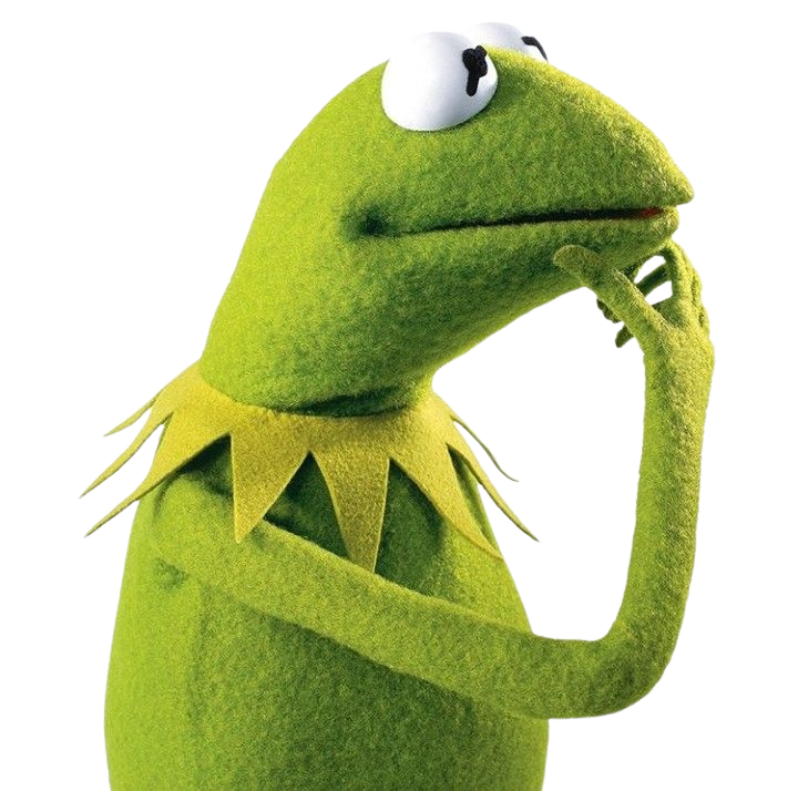 Kermit thinking